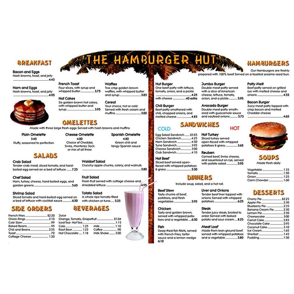 REMEDIA PUBLICATIONS Menu Math: The Hamburger Hut Book, 6 Extra Menus