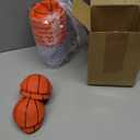 JolliLudo 6 Sets 4.1"x4"x2.7" Basketball Party Favors & Decorations Set - 6 Reusable Snack Cups with 6 Inflatable Basketball for Sport Team Birthday, Player Gift Basket Party Supplies