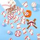 Chunyin 40 Pcs Baseball Patches Self Adhesive Chenille Letter Number Iron on Patches Embroidered Game Day Sports Patch, 26 A-Z Letters, 0-9 Number for Clothing Hats Bags Sewing Decoration