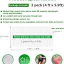2 x 2 Pack Plant Netting Bags, Ultra-fine Mesh Insect Protection for Blueberry, Tomatoes, Fruit Trees (4 ft x 5.9 ft) - Drawstring