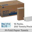 Pacific Blue Basic Multifold Paper Towels by GP PRO (Georgia-Pacific), White, 20204, 250 Towels Per Pack, 16 Packs Per Case, (Case of 16 Packs, 250 per Pack)