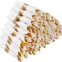 Goodluck 50 Pack Pre Rolled Gold Plastic Silverware, Wrapped Plastic Cutlery Set with Napkin Include 50 Forks, 50 Knives, 50 Spoons and 50 Napkins, Fancy Disposable Silverware for Party, Wedding