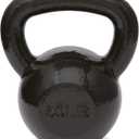 Amazon Basics Cast Iron Kettlebell for Strength Training, Wide Handle, 40 Pounds, Black