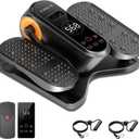 Under Desk Elliptical Machine, Electric Seated Pedal Exerciser, Min Leg Exerciser with Remoter, 12 Level Speeds, Forward & Reverse Direction, Manual & Auto Mode for Home Office