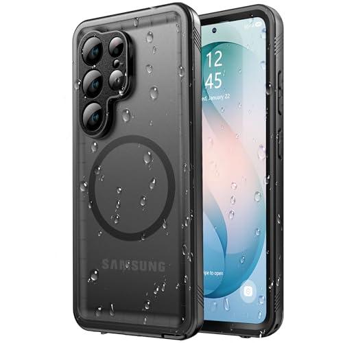 SPORTLINK for Samsung Galaxy S26 Ultra Case, IP68 Waterproof Dustproof Military 360 Full Body Heavy Duty Shockproof Protective with Camera Screen Protector S 26 Phone Front Back Cover 6.9" Mag/Black