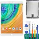 for iPad Pro 10.5 A1701 A1709 Screen Replacement LCD Display LCD Display Matrix Touch Screen Digitizer Tablet Assembly no Home Button EMC 3140 3141 (White)