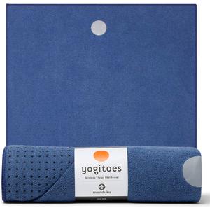 Manduka Yogitoes Hot Yoga Mat Towel - 71" | Moisture Activated Grip | Patented Silicone Nubs | Highly Absorbent, Durable & Easy Care | Made from Recycled Materials | 71 x 24 Inches (Moon)