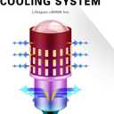 Xenon White 1156 BA15S 1095 7506 LED Bulbs Extremely Bright 3014SMD 54-EX Chipsets with Lens Projector for Backup Lights, Tail Lights, Brake Lights, Reverse Lights, 12-24V(Pack of 2)