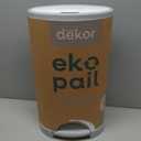 Diaper Dekor EKO Classic Diaper Pail, White | ONLY Eco-Friendly Diaper Pail Made with 70% Recycled Materials | Hands-Free: StepDropDone | Cost-Effective Refill System
