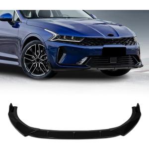 Front Bumper Lip Compatible with Kia K5 GT-Line 2020-2025,3 PCS Gloss Black Front Splitter