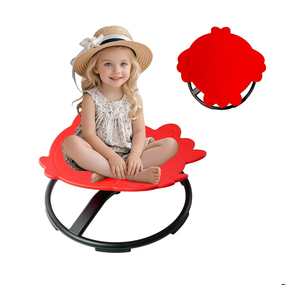 Spinning Chair for Kids, Sensory Integration Training Swivel Chair for Children with Autism & ADHD, for Balance & Body Coordination Training, Red Fish