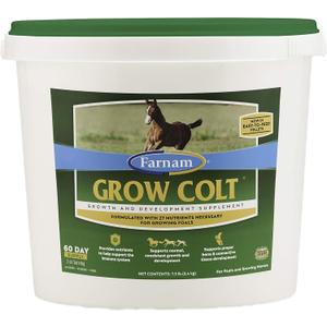 Farnam Grow Colt Supplement for Growth & Development, Horse Supplements for Foals, Supports Normal, Consistent Growth in First Years of Foal's Life, 7.5 Lbs., 60 Day Supply!