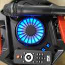 Portable Bluetooth PA Speaker - 400W Dual 8 Rechargeable Indoor/Outdoor BT Karaoke Audio System - Party Lights, LED Display, FM/AUX/MP3/USB/SD, 1/4" in, Handle, Wheels - Wireless Mic, Remote Control