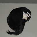 Topcosplay Unisex Short Black Wigs Straight Cosplay Halloween Costumes Wig With Bangs Bob Wig