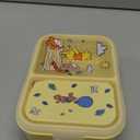Disney Bento Box Leak-Proof Kids Lunch Box with Divided Compartments & Detachable Spork - Mickey & Minnie, Stitch, & Winnie the Pooh BPA Free Toddler Bento Box (Medium)