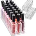 byAlegory Acrylic Lip Gloss Organizer & Beauty Makeup Holder | 24 Space Organization Container Storage For Tall Lip Gloss / Lipstick Products - Clear