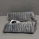 Deepsoon Heating Pad, Electric Heating Pads for Back, Neck, Abdomen, Moist Heating Pad for Shoulder, Knee, Arms, Legs, Dry/ Moist Heat & Auto Shut Off, Christmas Gifts for Men and Women, Light Gray, 24x12 Inch