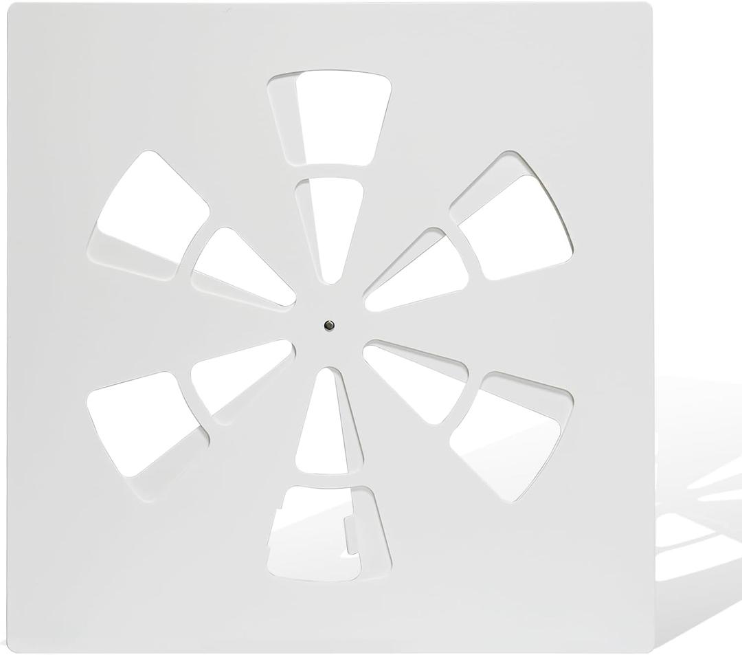 (1 Pack)24"x24"Adjustable Air Conditioning Vent Cover-for Flat Office Ceiling Vents Ceiling Air Deflector Optimize Airflow & Temperature Control AC & HVAC Systems Product Size 23.8X23.8IN