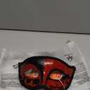 MYSEUNI 2025 New Masquerade Mask for Men, Venetian Mens Masquerade Mask for Halloween Party Mardi Gras Mascarade Ball (Black Red)