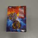 Gyros Turbos Set, 4D Arena Metal Fusion Battles Gyros, with Battling Top Launcher, Gift Sets for Kids,B174-1+B174-2