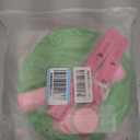 Pink and Green Party Decorations Witch and Princes Balloons Paper Pom Poms Foil Fringe Curtain Paper Tassel Garland Fans Lanterns Circle Dots Garland for Birthday Baby Shower Bridal Shower Supplies