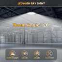 AIKVSXER 10Pack UFO LED High Bay Lights, 400W Shop Lights, 60000LM, 6000K