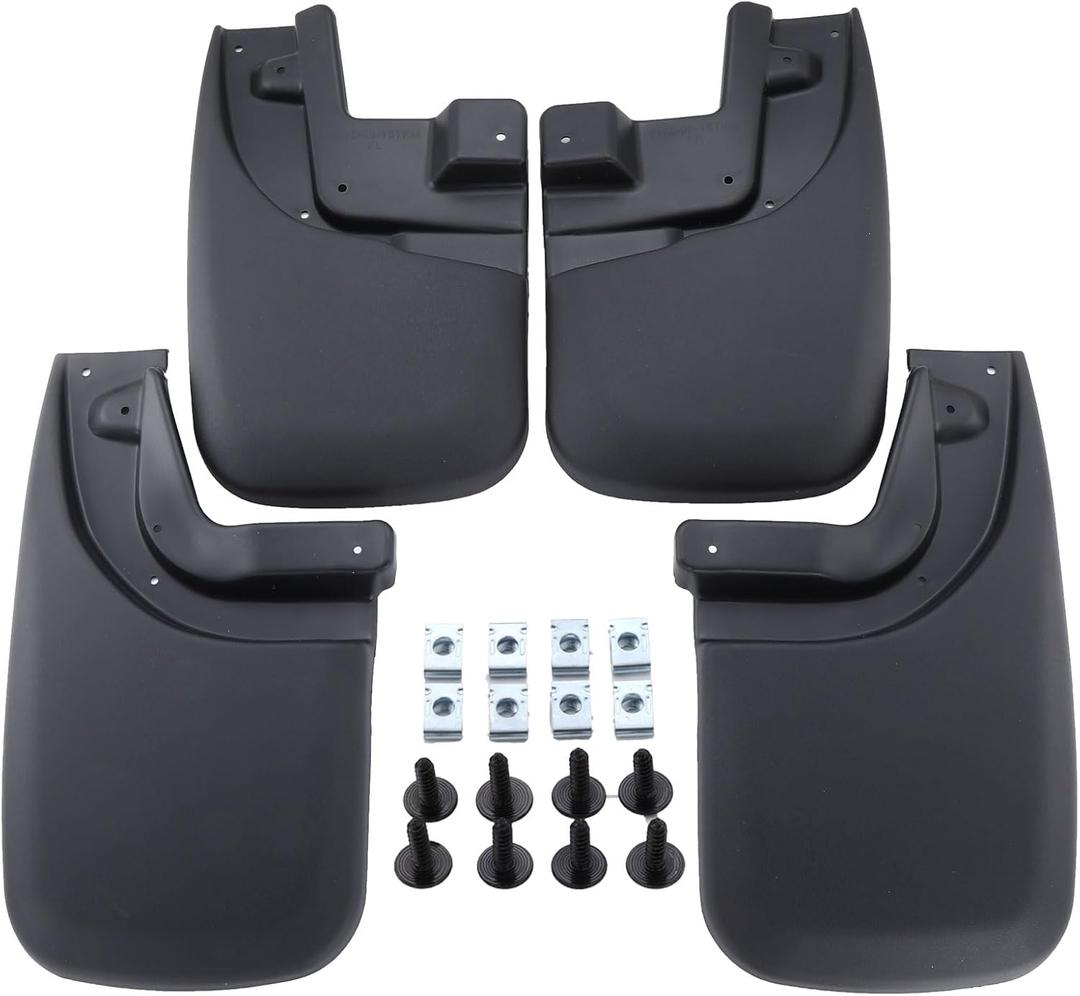 Set of 4PCS Mud Flaps Mud Splash Guards Kit for 2005-2015 Toyota Tacoma Accessories Front and Rear Driver & Passenger Sides Compatible with OEM Fender Flares