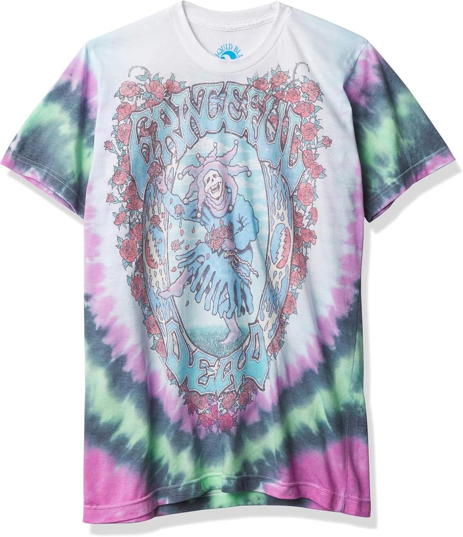 Liquid Blue Unisex-Adult Standard Grateful Vintage Seasons of The Dead Tie Dye Tee (XX-Large)