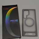 TORRAS Strong Magnetic & Seamless Stand for Samsung Galaxy S24 Ultra Case, Fit for MagSafe, Mil-Grade Drop Protection, Kickstand for Samsung Galaxy S24 Ultra Case, Translucent Back/Gray Edge