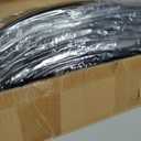 50 Pack - 32.25"x1" Balusters for Deck Railing Curve Aluminum Deck Balusters Face Mount Metal Deck Spindles Shiny Black