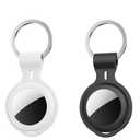 2 Pack Tracker Tags [Apple MFi Certified] Work with Apple Find My(iOS Only) Bluetooth Smart Tags Key Item Finder Waterproof Worldwide Replaceable Battery Tracking for Wallet Pets Backpack Dogs Luggage