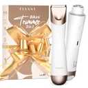 Bikini Trimmer for Women, 2 in 1 Electric Shaver for Women, Pubic Hair Trimmer Waterproof IPX7 with LED, Bikini Razor for Leg Arm Underarm Bikini Area, Christmas Gift Box for Friends - Shell White