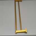 Miyili Bathroom 24-Inch Double Towel Bar Stainless Steel Bath Hand Towel Rack Wall Mount Gold Finish, A02G60B