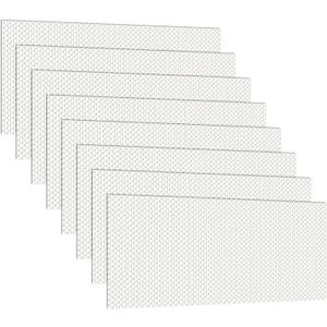 Pangda 8 Pack Replacement Fluorescent Light Covers Clear Acrylic Ceiling Lighting Panel Flat Sheet for Overhead Fixtures, 22.5 x 46.5 x 0.1 Inch