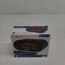Timex Alarm Clock for Bedroom with FM Radio and 10 Station Presets, Clock Radio with Dual Alarms, USB Charger, Large Display, Sleep Timer, and Snooze  Black (T232B)