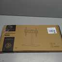 PERLESMITH Swivel Universal TV Stand Mount for 32-86 Inch LCD OLED Flat/Curved Screen TVs up to 99lbs-Height Adjustable Table Top TV Stand/Base with Tempered Glass Base&Wire Management,VESA 600x400mm