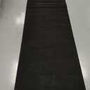 Ottomanson Hallway Runner Rug 2'7" x 9'10" Non Slip Solid Area Rugs Easy to Clean Laundry Rug Runner Durable & Pet Friendly Floor Carpet Runners for Hallways Entryway Living Room Kitchen, Black