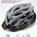 KINGBIKE Bike Helmet for Adult Men Women Youth Road Commute Mountain Cycling Helmets with USB Rechargeable Light Replaceable Padding and Visors Lightweight 20.4-23.6in