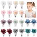 YHXX YLEN Chiffon Flower Hair Clips Snap Hair Clips Non Slip Wrapped Handmade FloralBaby Hair Clips Hair Accessories For Girls Newborn Infant Kids Toddle 20PCS