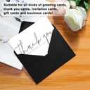 200 Pack A7 Envelopes, Black Greeting Card Envelopes Self Seal, 5.24 x 7.24 in Envelopes for Birthday Graduation Halloween Baby Shower Wedding Invitation Cards