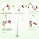 AGPTEK Baby Crib Mobile Bed Bell Holder Arm Bracket Wind-Up Music Box Holder Baby Bed Stent Set Nut Screw 28 Inch