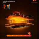 ASPO Men's Windproof Warm Golf Vest Outerwear with 6 Pockets Waterproof Winter Softshell Sleeveless Puffer Jacket for Hiking (Large, Dark Grey)