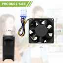 AMI PARTS WR60X26866 Refrigerator Evaporator Fan Motor Fit for G.E Refrigerator-Replace WR60X10356, WR60X10357, WR60X10341, WR02X13733, WR60X24303, WR60X26030, WR60X26033, 4546026, etc
