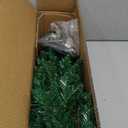  4.5ft Pre-Lit Hinged Fir Pencil Christmas Tree 150 Multicolor Light