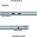 Apple 2025 MacBook Air 13-inch Laptop with M4 chip: Built for Apple Intelligence, 13.6-inch Liquid Retina Display, 16GB Unified Memory, 256GB SSD Storage, 12MP Center Stage Camera, Touch ID; Sky Blue