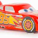 Jay Franco Disney Pixar Cars Lighting McQueen Ceramic Piggy Bank - Kids Room Decor & Racecar Coin Bank - Children's Learning Resource, 4 inches x 8.5 inches x 3 inches