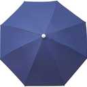AMMSUN 6FT Portable Picnic Outdoor Canopy Sunshade Beach Umbrella with Tilt Function, Small Patio Umbrella - UPF 50+ protection Garden Umbrella 6' Navy Blue Patio Umbrella