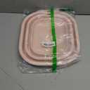 Collapsible Wash Basin Set of 2, Foldable Small Medium Size Wash Basin, Portable Plastic Basins for Laundry, Bottles, Travel, Camping (Pink)