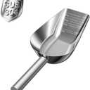 Dog-Cat Food Scoop 1 Cup  Thickened 304 Stainless Steel Pet Food Scoop with Long Handle, Precision Scale, Easy to Clean, for Wet Dry Food