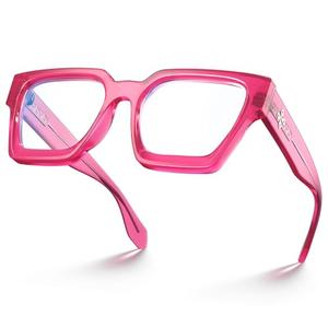 Amazon.com: VISOONE Blue Light Blocking Glasses with TR90 Rectangle Frame and Chic Preppy Look for Women Men RIVER : Health & Household